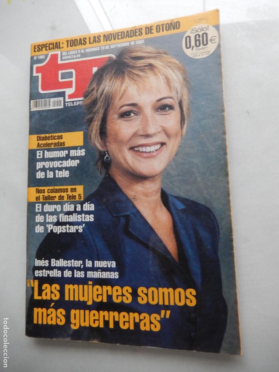 Coleccionismo de revista Teleprograma: TP TELEPROGRAMA - N&ordm; 1901- 09 - SEPTIEMBRE 2002 -INES BALLESTER - Foto 1