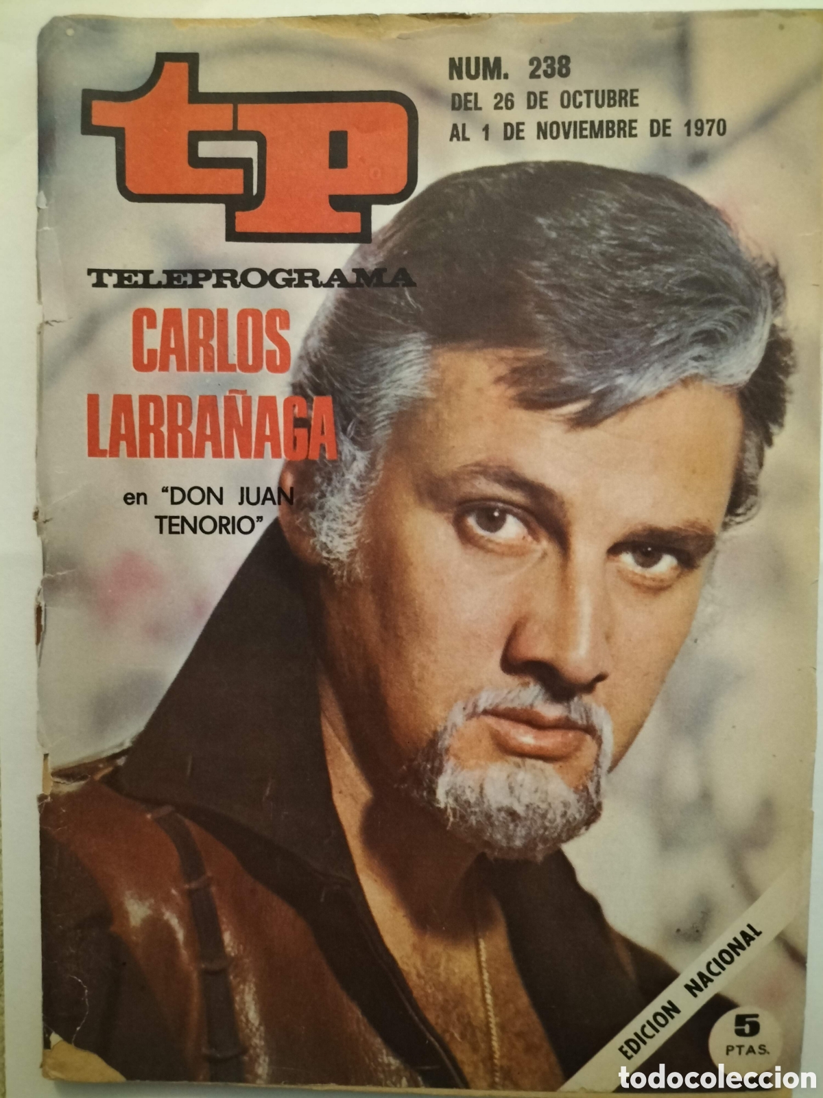 Coleccionismo de revista Teleprograma: Tp teleprograma n&uacute;mero 238. Carlos Larra&ntilde;aga - Foto 1