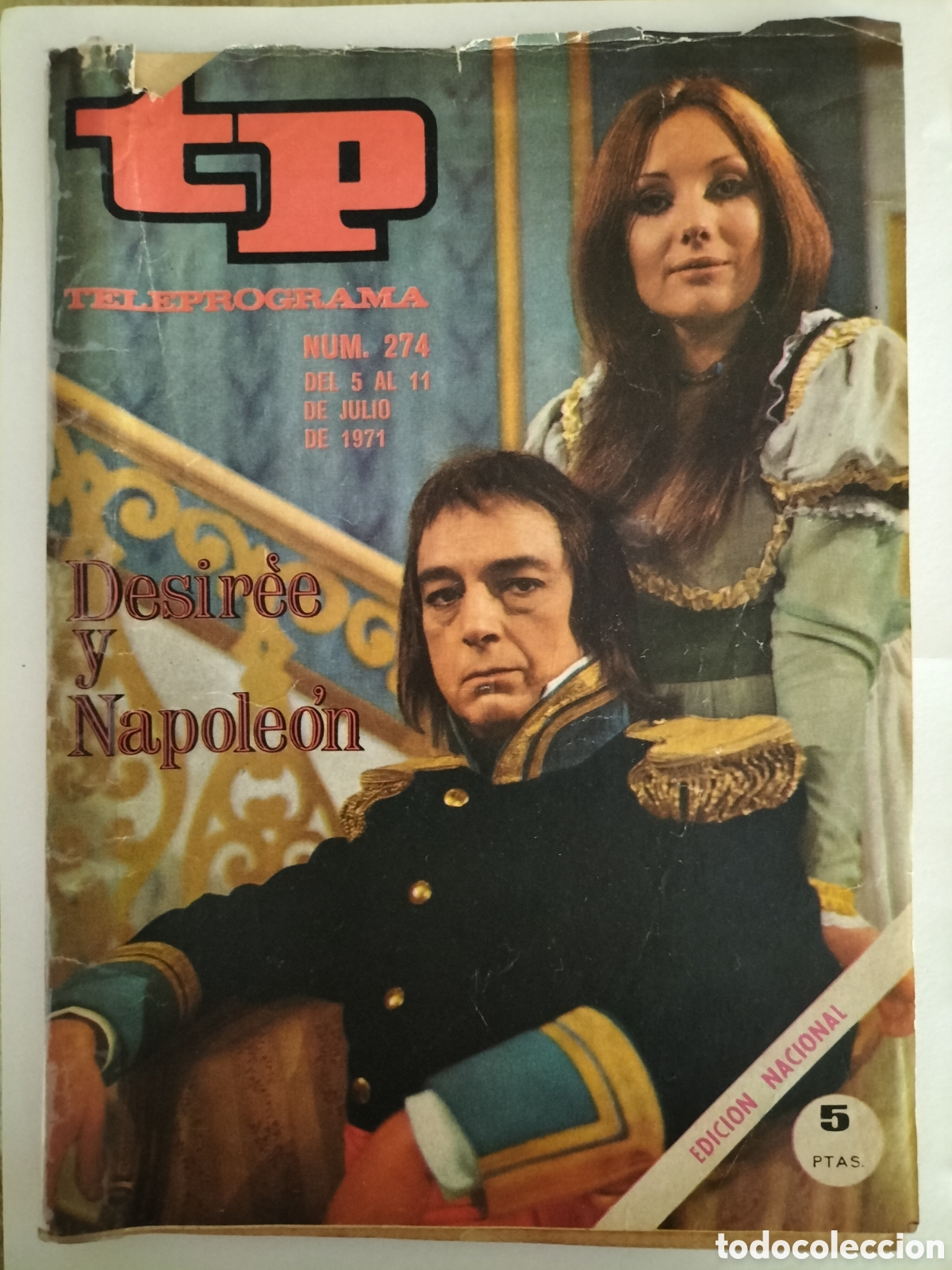 Coleccionismo de revista Teleprograma: Teleprograma Tp n&uacute;mero 274. Desir&eacute;e y Napole&oacute;n - Foto 1