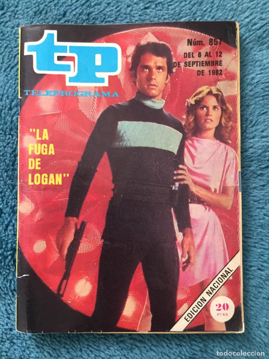 Coleccionismo de revista Teleprograma: Revista tp teleprograma 857 La fuga de Logan - Foto 1