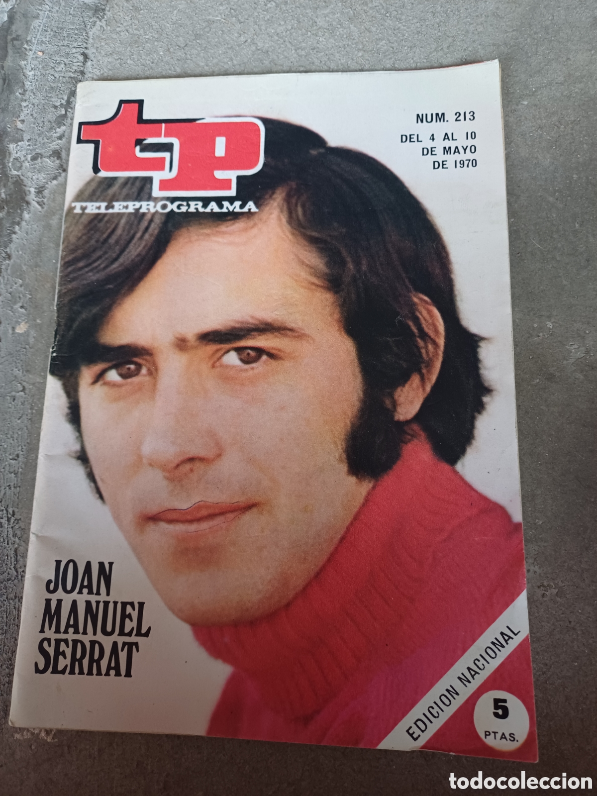 Coleccionismo de revista Teleprograma: Teleprograma. N&uacute;mero 213. Joan Manuel Serrat. - Foto 1