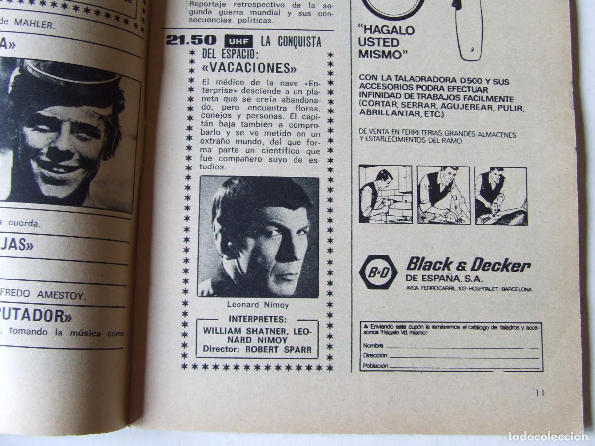 Coleccionismo de revista Teleprograma: TELEPROGRAMA TP 163 EL YE-YE DEL MILLON LA CONQUISTA DEL ESPACIO MAYO DE 1969 - Foto 3