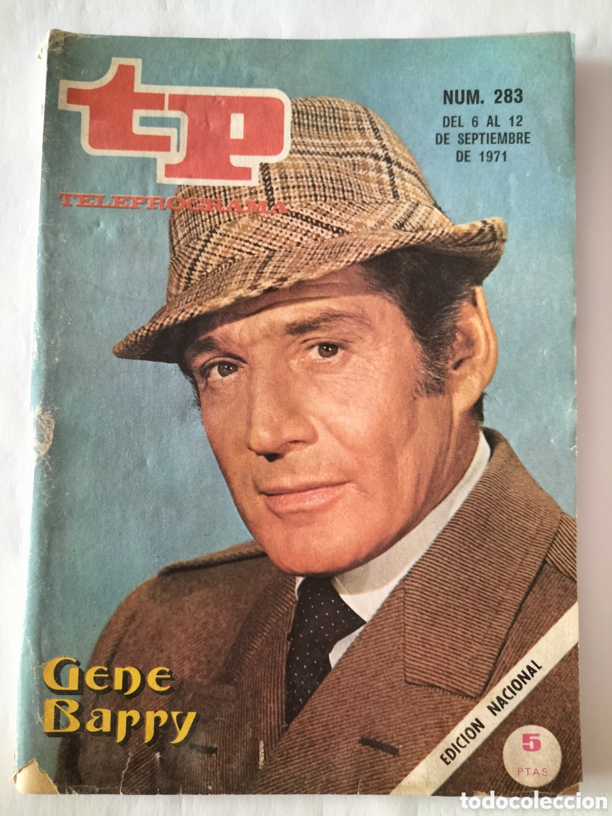 Coleccionismo de revista Teleprograma: TP tele programa n&uacute;mero 283. Gene Barry - Foto 1