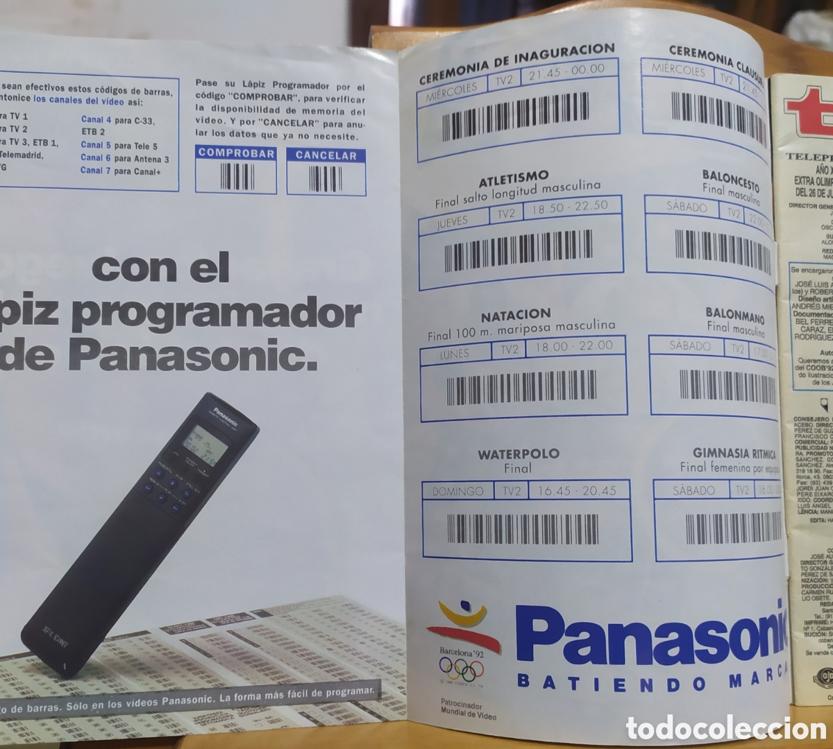 Coleccionismo de revista Teleprograma: PT (teleprograma) - Barcelona 92 Extra Olimpiadas - Foto 2