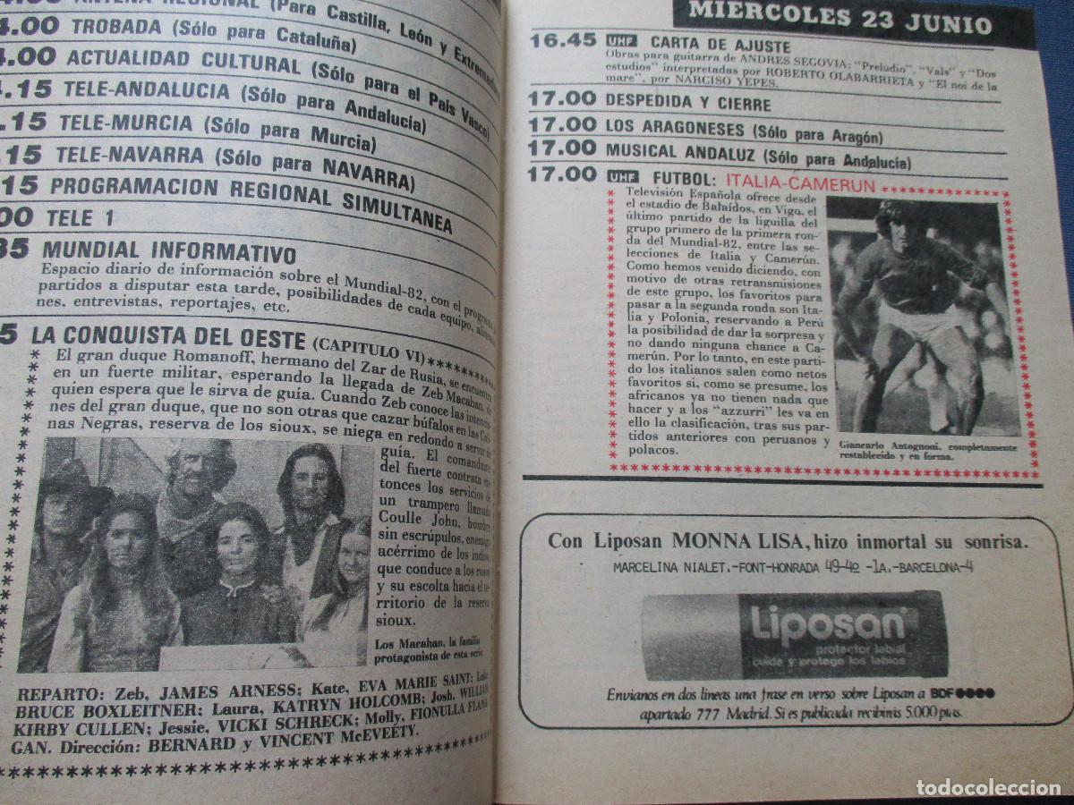 Coleccionismo de revista Teleprograma: TP TELEPROGRAMA N.&ordm; 846 - 1982 - Foto 3