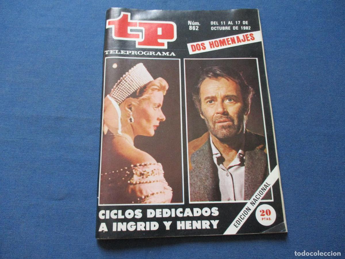 Coleccionismo de revista Teleprograma: TP TELEPROGRAMA N.&ordm; 862 - 1982 - Foto 1