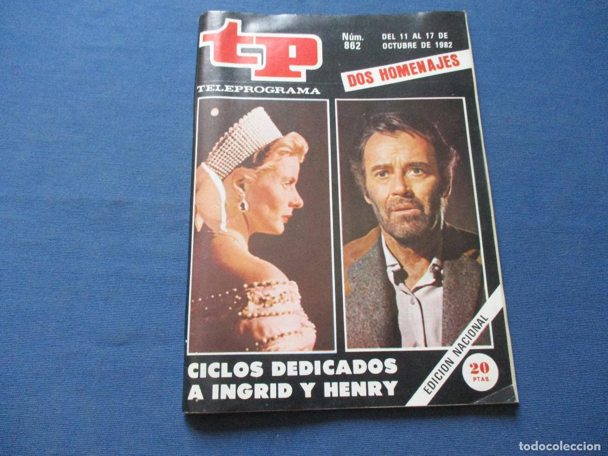 Coleccionismo de revista Teleprograma: TP TELEPROGRAMA N.&ordm; 862 - 1982 - Foto 2