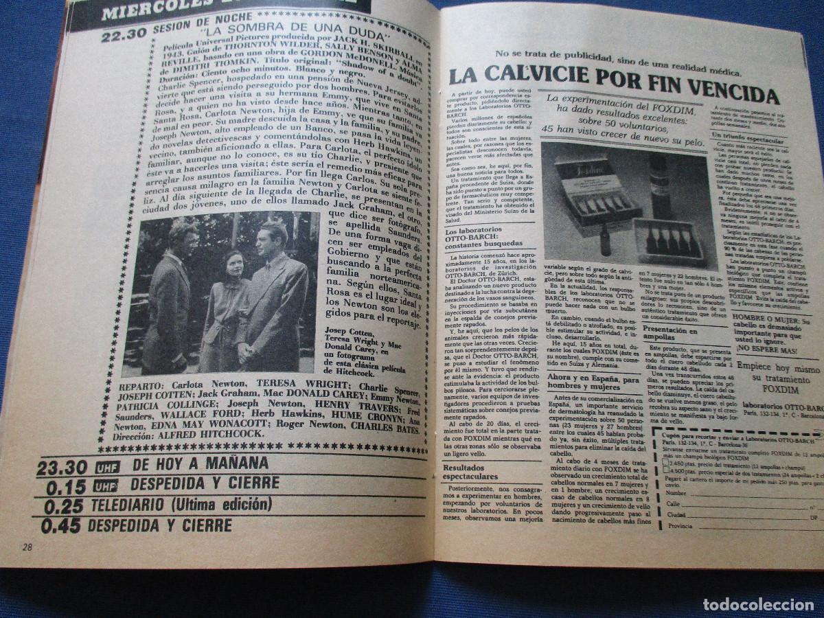 Coleccionismo de revista Teleprograma: TP TELEPROGRAMA N.&ordm; 864 - 1982 - Foto 3