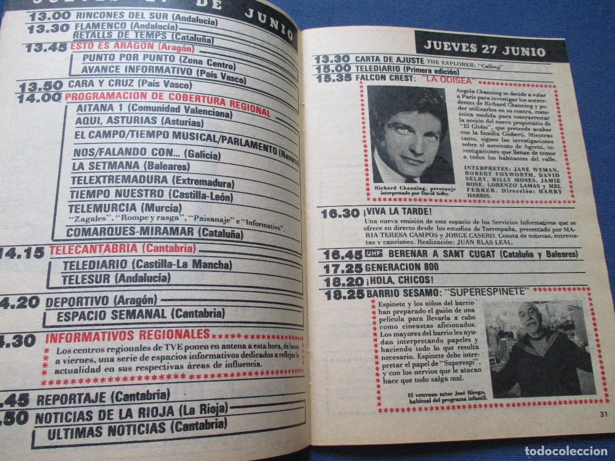 Coleccionismo de revista Teleprograma: TP TELEPROGRAMA N.&ordm; 1003 - 1985 - Foto 3