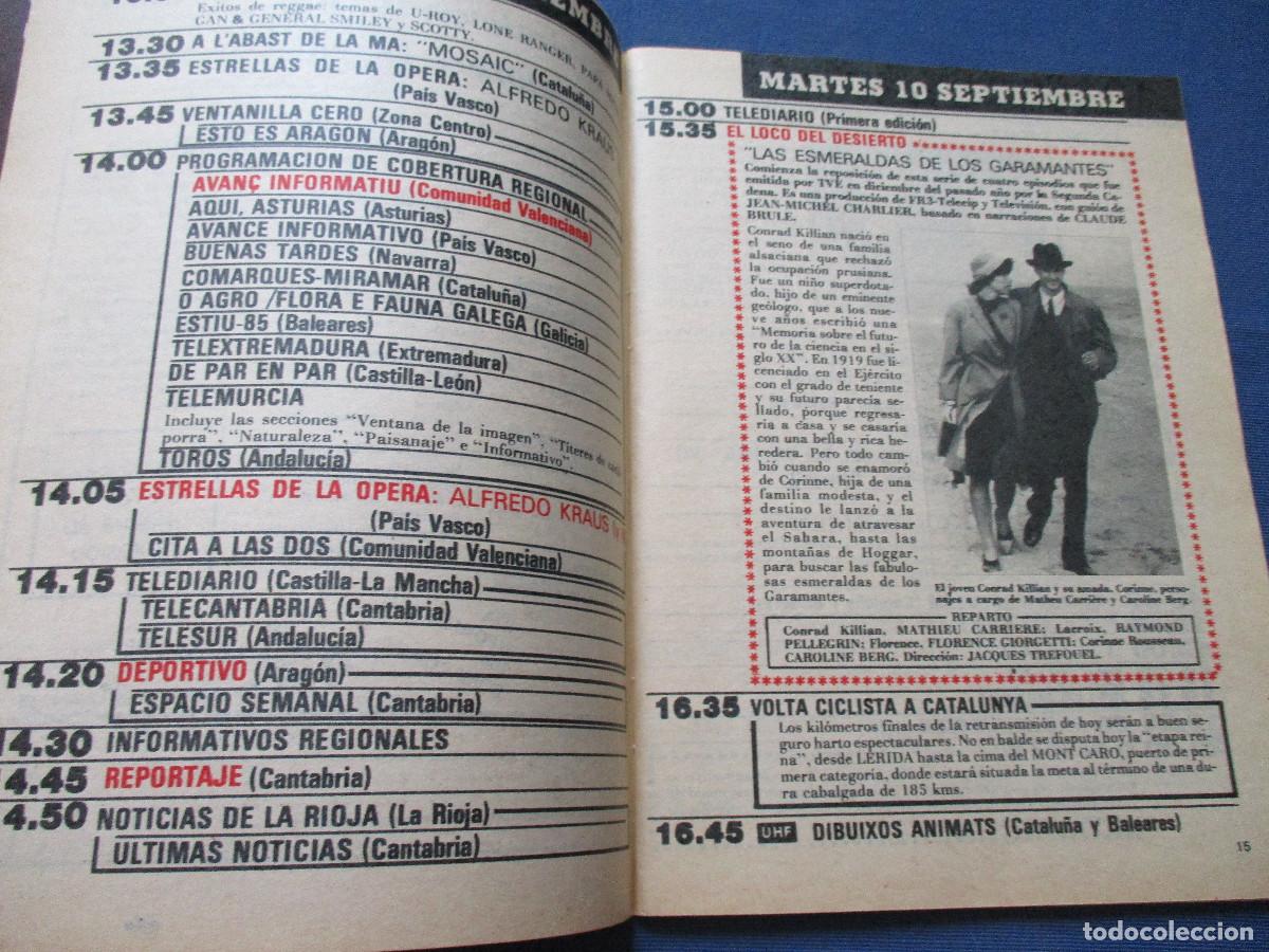 Coleccionismo de revista Teleprograma: TP TELEPROGRAMA N.&ordm; 1014 - 1985 - Foto 3