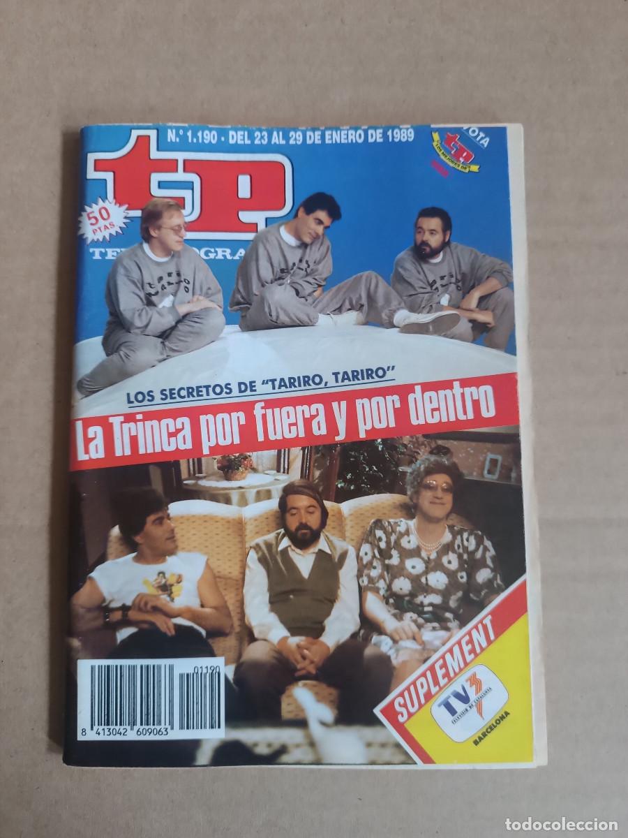 Coleccionismo de revista Teleprograma: REVISTA TP TELEPROGRAMA N&ordm; 1190 A&Ntilde;O 1989. LA TRINCA. - Foto 1