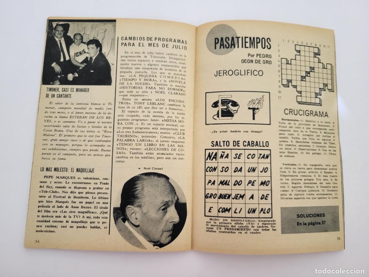 Coleccionismo de revista Teleprograma: TP. Teleprograma, N.&ordm; 11, Sophie Hardy. Del 20 al 26 de junio de 1966. - Foto 5