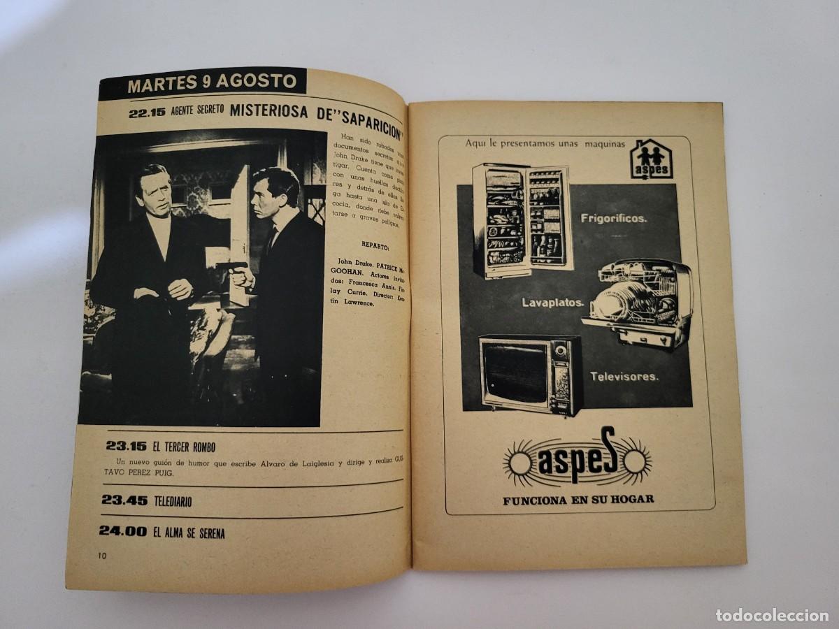Coleccionismo de revista Teleprograma: TP. Teleprograma, N.&ordm; 18, Rod Taylor. Del 8 al 14 de agosto de 1966. - Foto 8