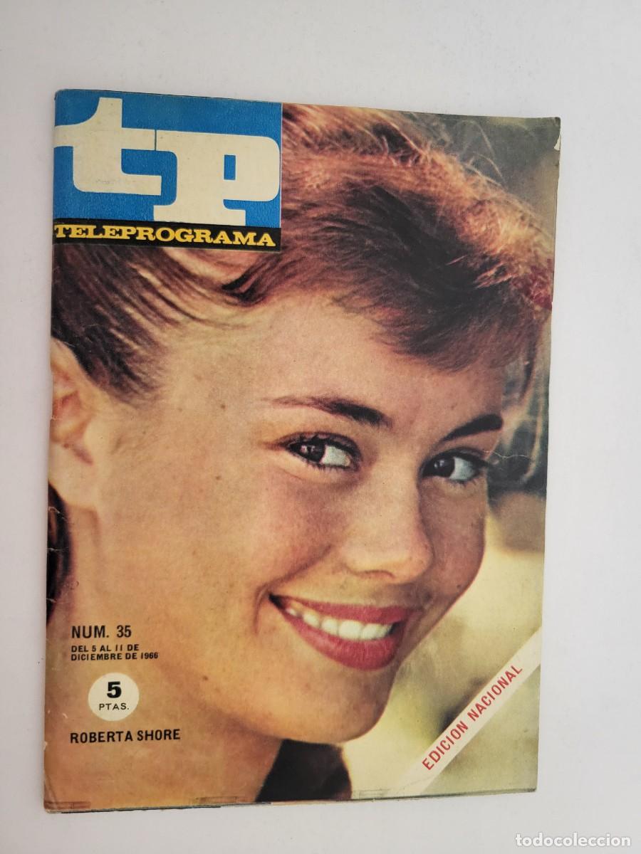 Coleccionismo de revista Teleprograma: TP. Teleprograma, N.&ordm; 35, Roberta Shore. Del 5 al 11 de diciembre de 1966. - Foto 1