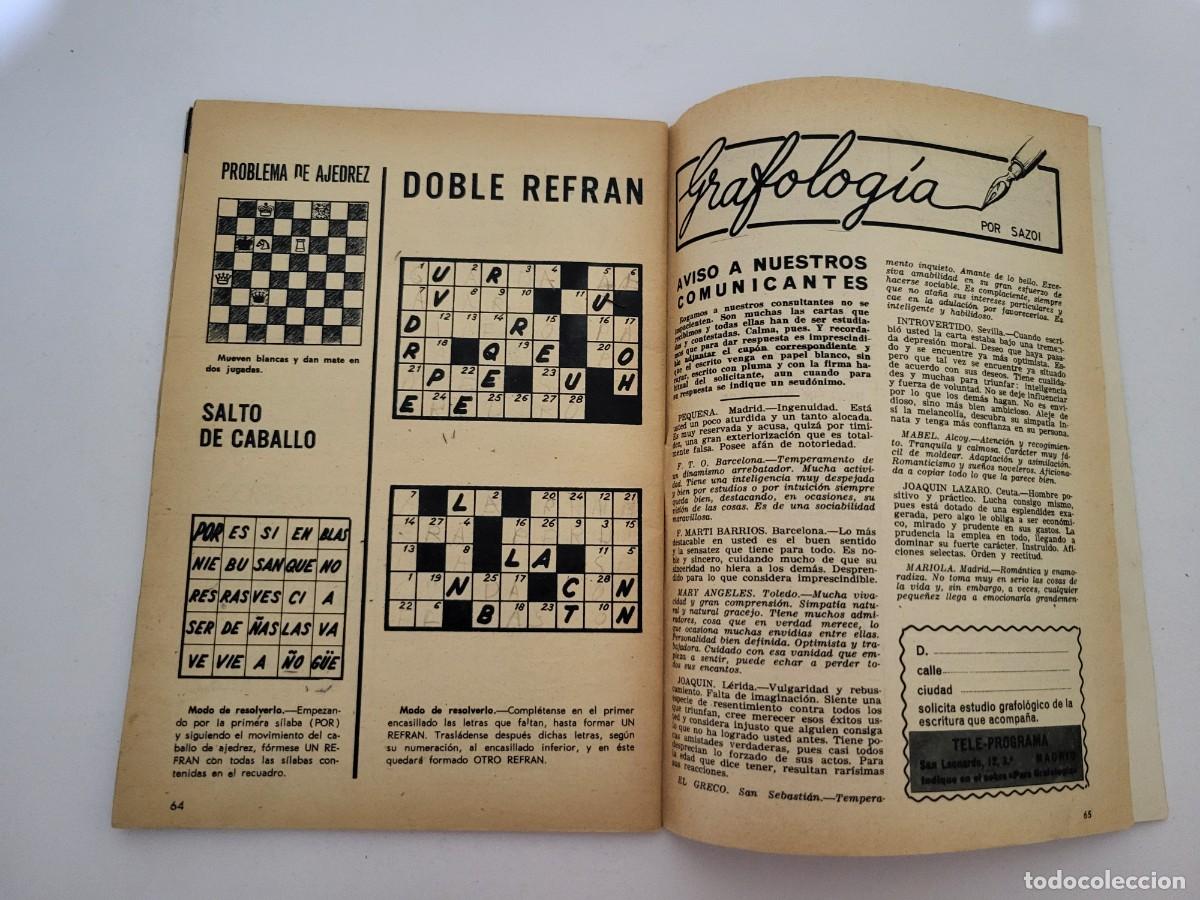 Coleccionismo de revista Teleprograma: TP. Teleprograma, N.&ordm; 50, Luisa Sala. Del 20 al 26 de marzo de 1967. - Foto 4
