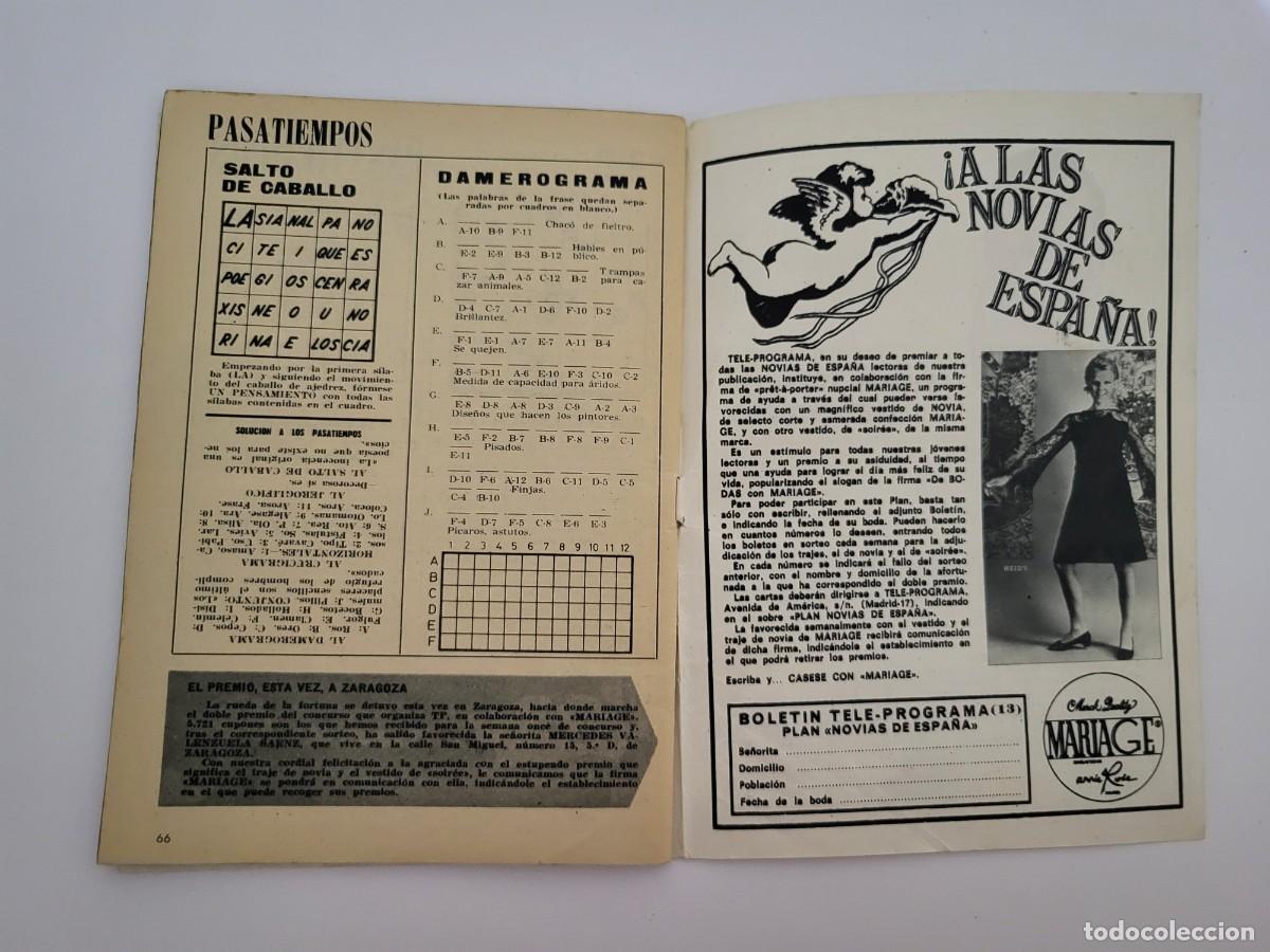 Coleccionismo de revista Teleprograma: TP. Teleprograma, N.&ordm; 113, Torrebruno. Del 3 al 9 de Junio de 1968. - Foto 4