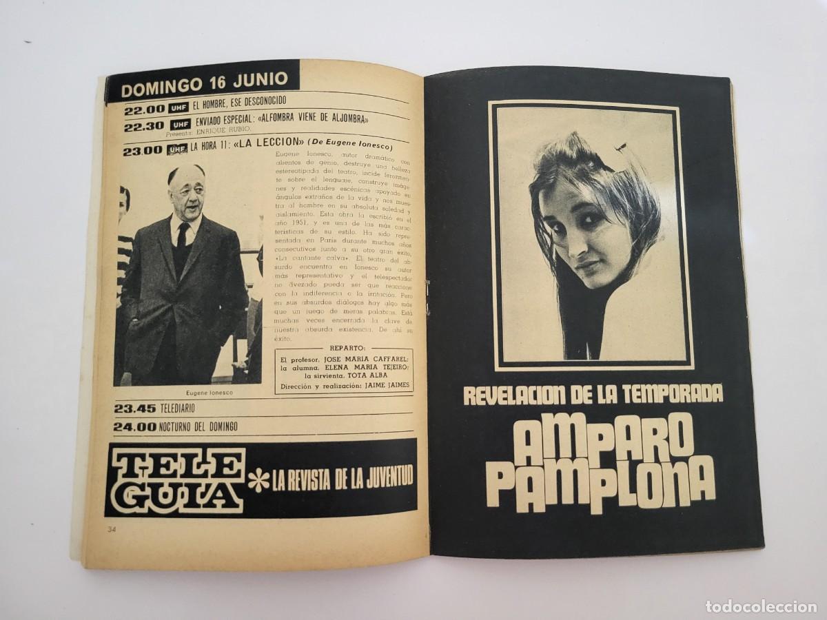 Coleccionismo de revista Teleprograma: TP. Teleprograma, N.&ordm; 114 Amparo Pamplona. Del 10 al 16 de Junio de 1968. - Foto 6