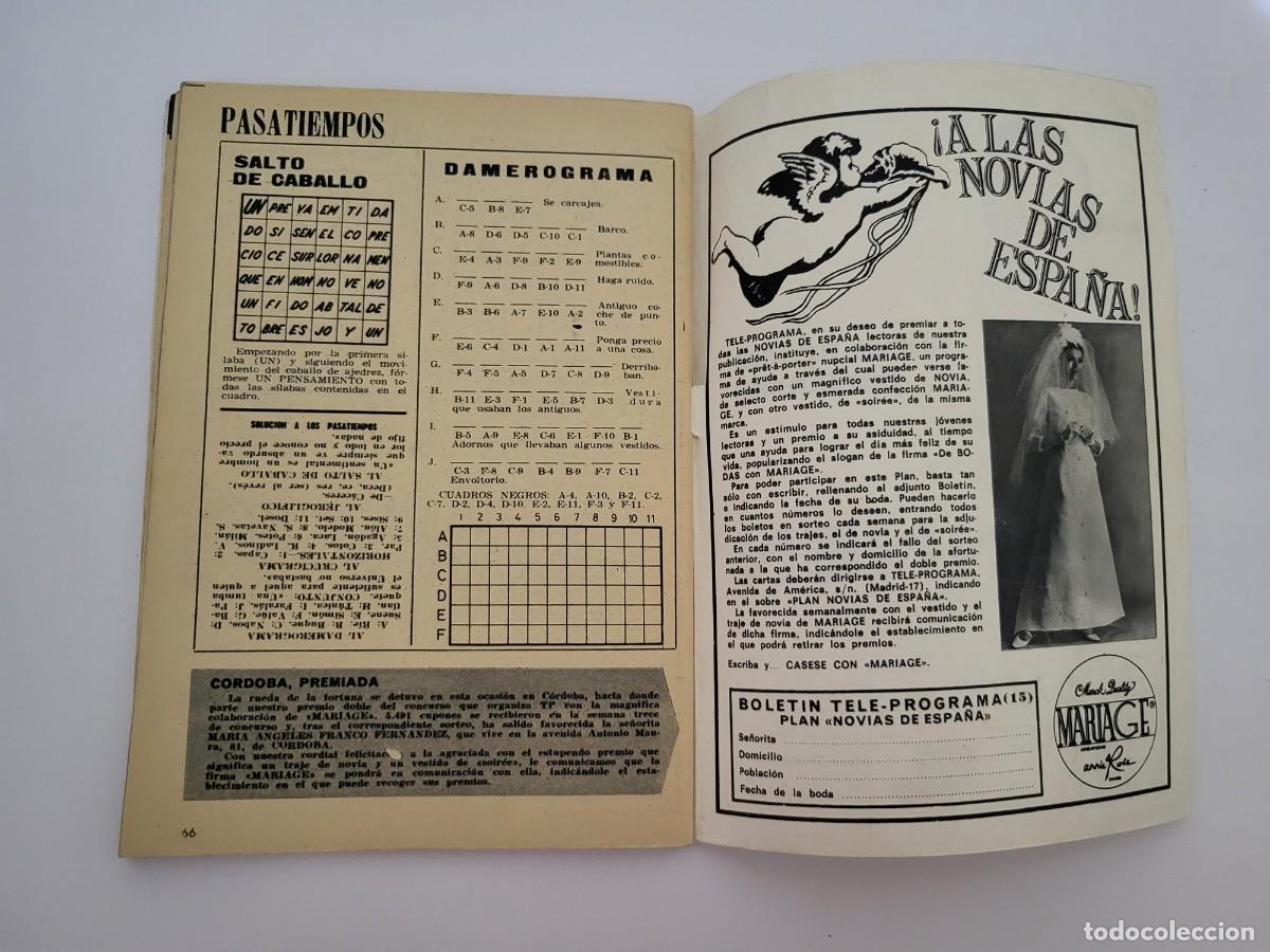Coleccionismo de revista Teleprograma: TP. Teleprograma, N.&ordm; 115 Doug Mc clure. Del 17 al 23 de Junio de 1968. - Foto 3