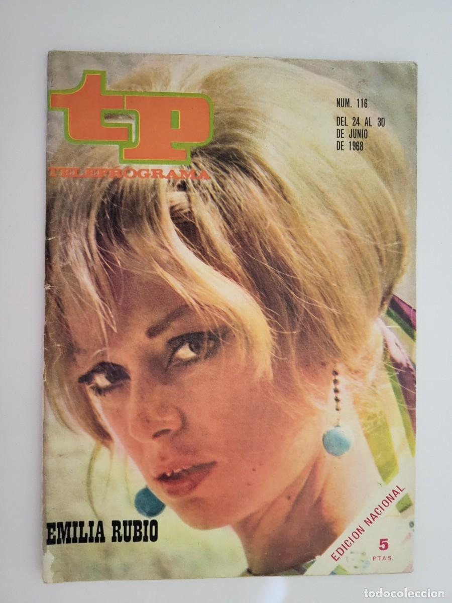 Coleccionismo de revista Teleprograma: TP. Teleprograma, N.&ordm; 116, Pilar Rubio. Del 24 al 30 de Junio de 1968. - Foto 1