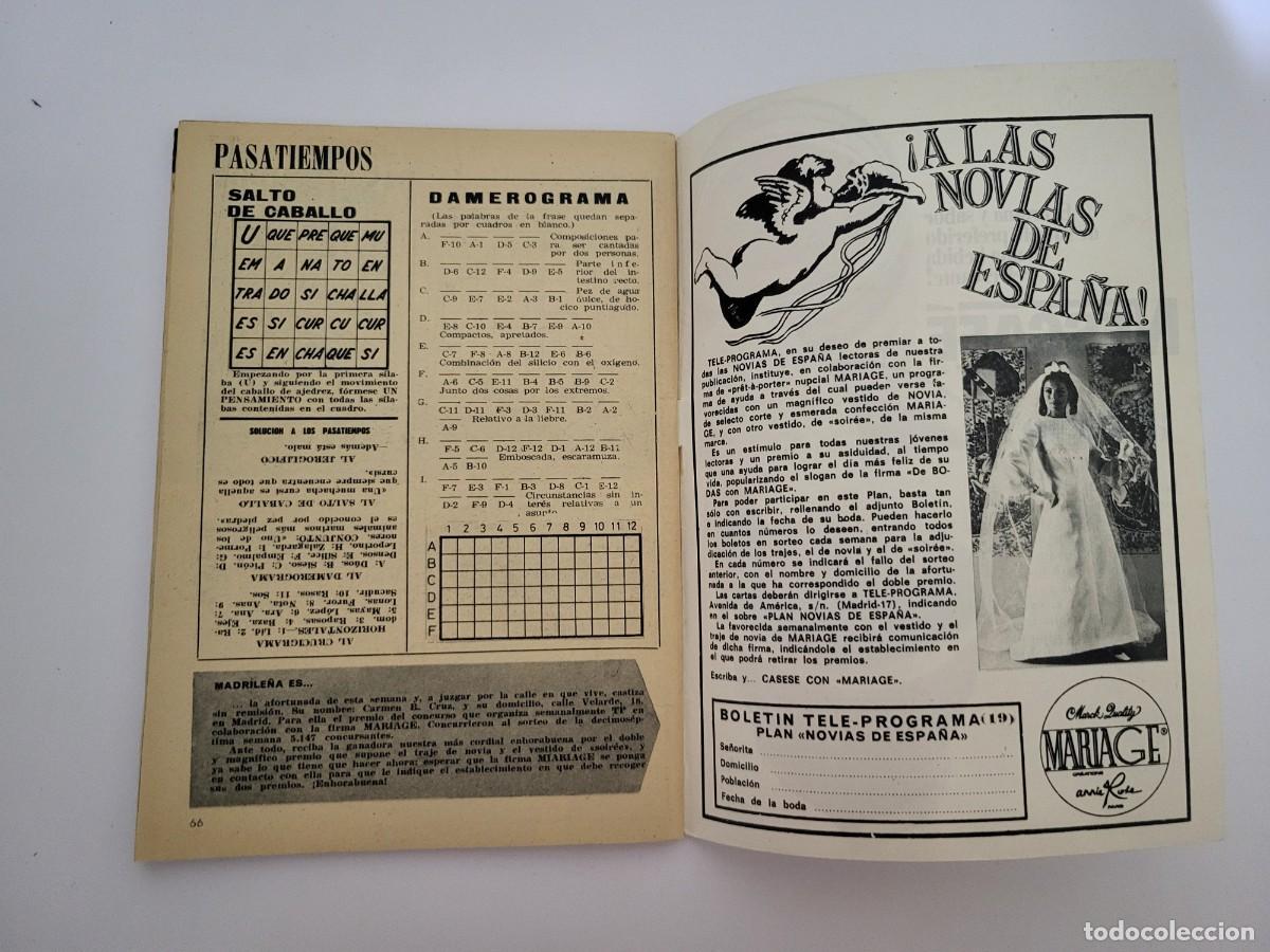 Coleccionismo de revista Teleprograma: TP. Teleprograma, N.&ordm; 119, Patrick Mc Goohan. Del 15 al 21 de Julio de 1968. - Foto 4