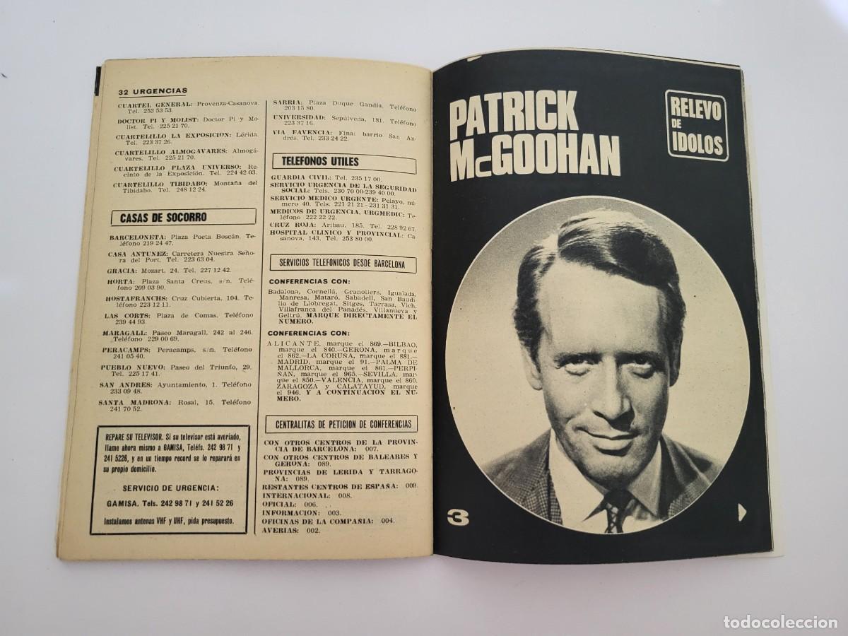 Coleccionismo de revista Teleprograma: TP. Teleprograma, N.&ordm; 119, Patrick Mc Goohan. Del 15 al 21 de Julio de 1968. - Foto 6