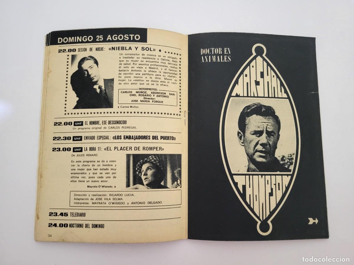 Coleccionismo de revista Teleprograma: TP. Teleprograma, N.&ordm; 124, Marshall Thompson. Del 19 al 25 de Agosto de 1968. - Foto 6