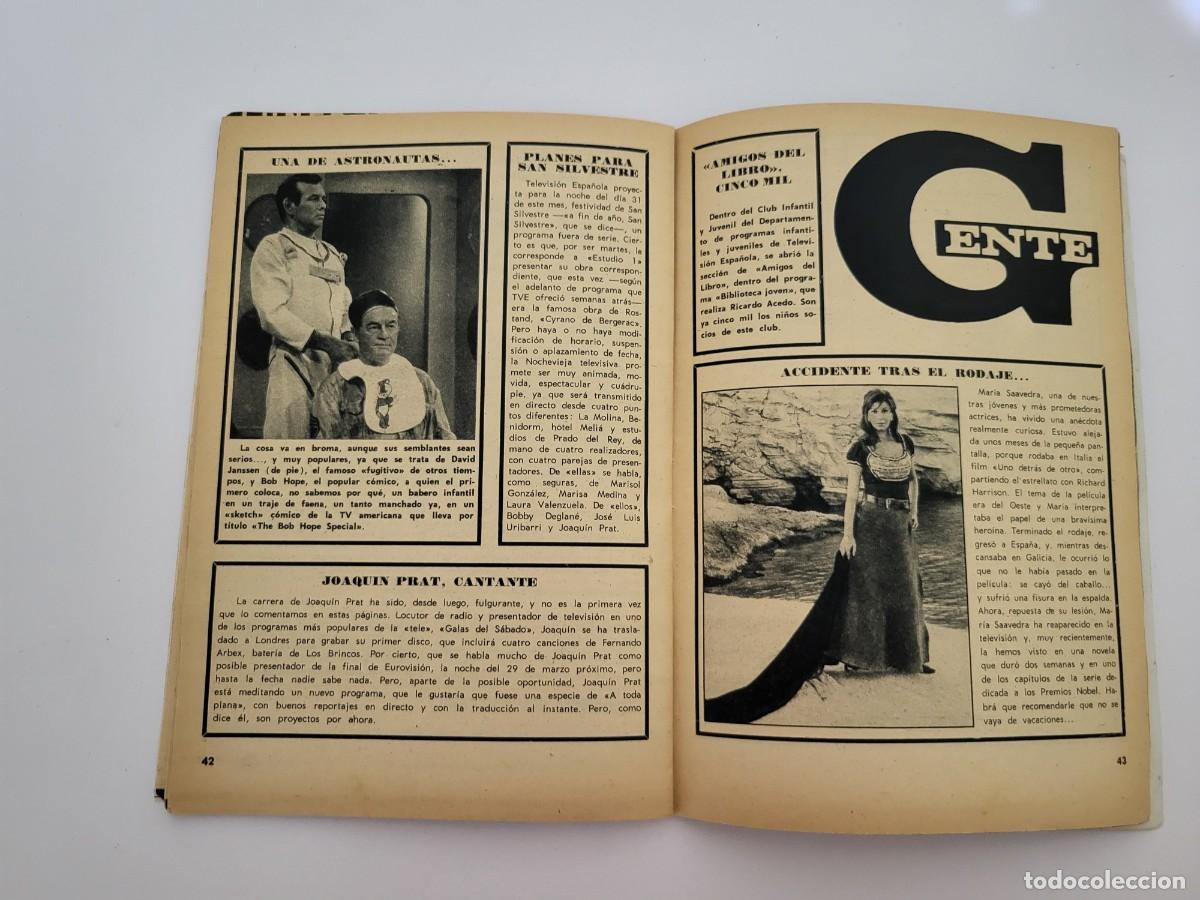 Coleccionismo de revista Teleprograma: TP. Teleprograma, N.&ordm; 141, Raphael. Del 16 al 22 de Diciembre de 1968. - Foto 6