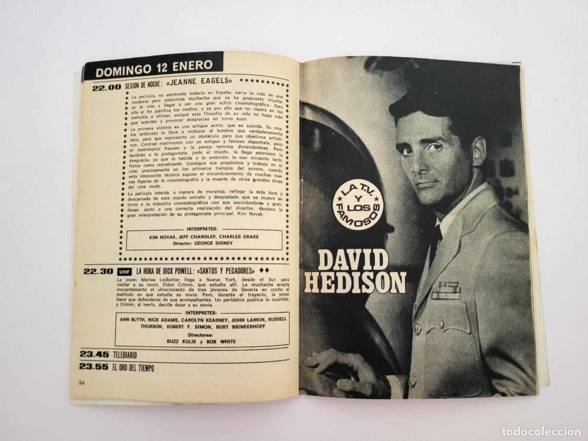 Coleccionismo de revista Teleprograma: TP. Teleprograma, N.&ordm; 144, David Hedison. Del 6 al 12 de Enero de 1969. - Foto 6