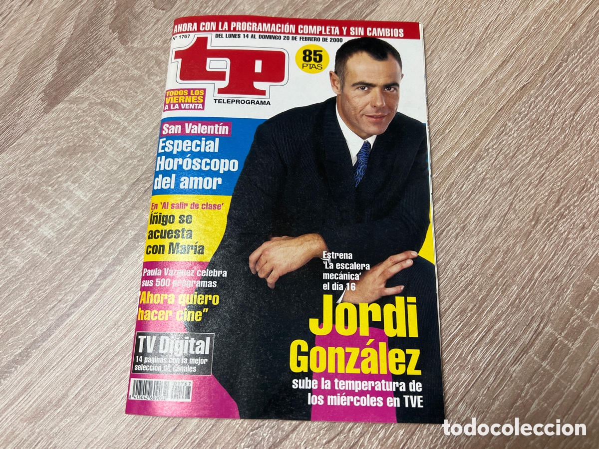 Coleccionismo de revista Teleprograma: TELEPROGRAMA 20/02/2000 # 1767 JORDI GONZ&Aacute;LEZ - Foto 1