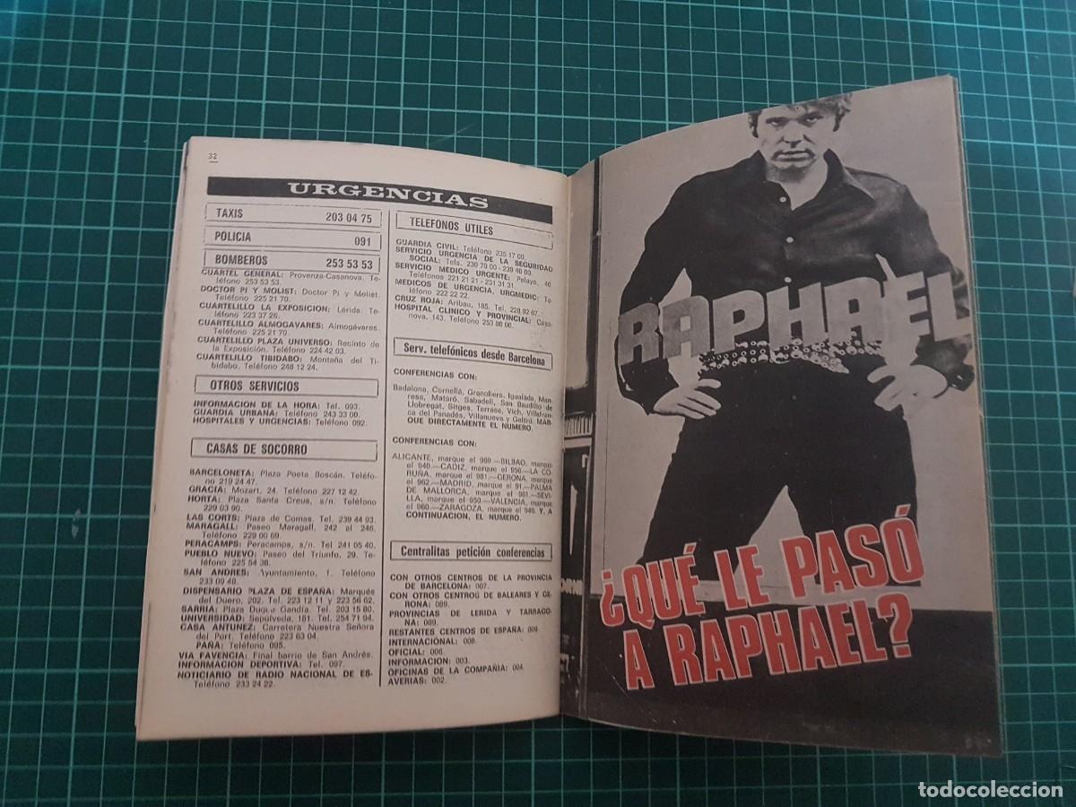 Coleccionismo de revista Teleprograma: TP. Teleprograma, N.&ordm; 249. Raphael, del 11 al 17 de Enero de 1971. - Foto 3