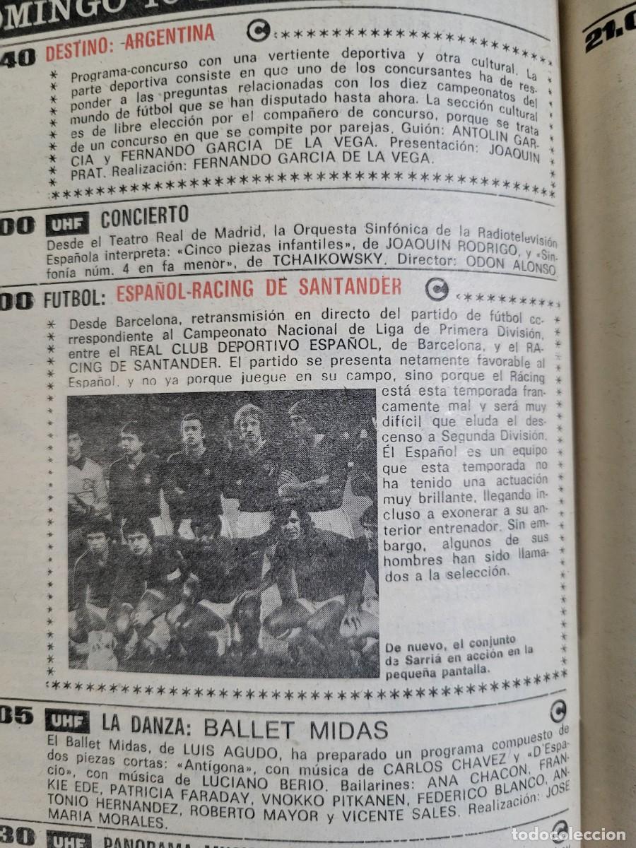 Coleccionismo de revista Teleprograma: Teleprograma. N.&ordm; 627. &rdquo;Simplicius&rdquo;, del 10 al 16 de Abril de 1978. - Foto 5