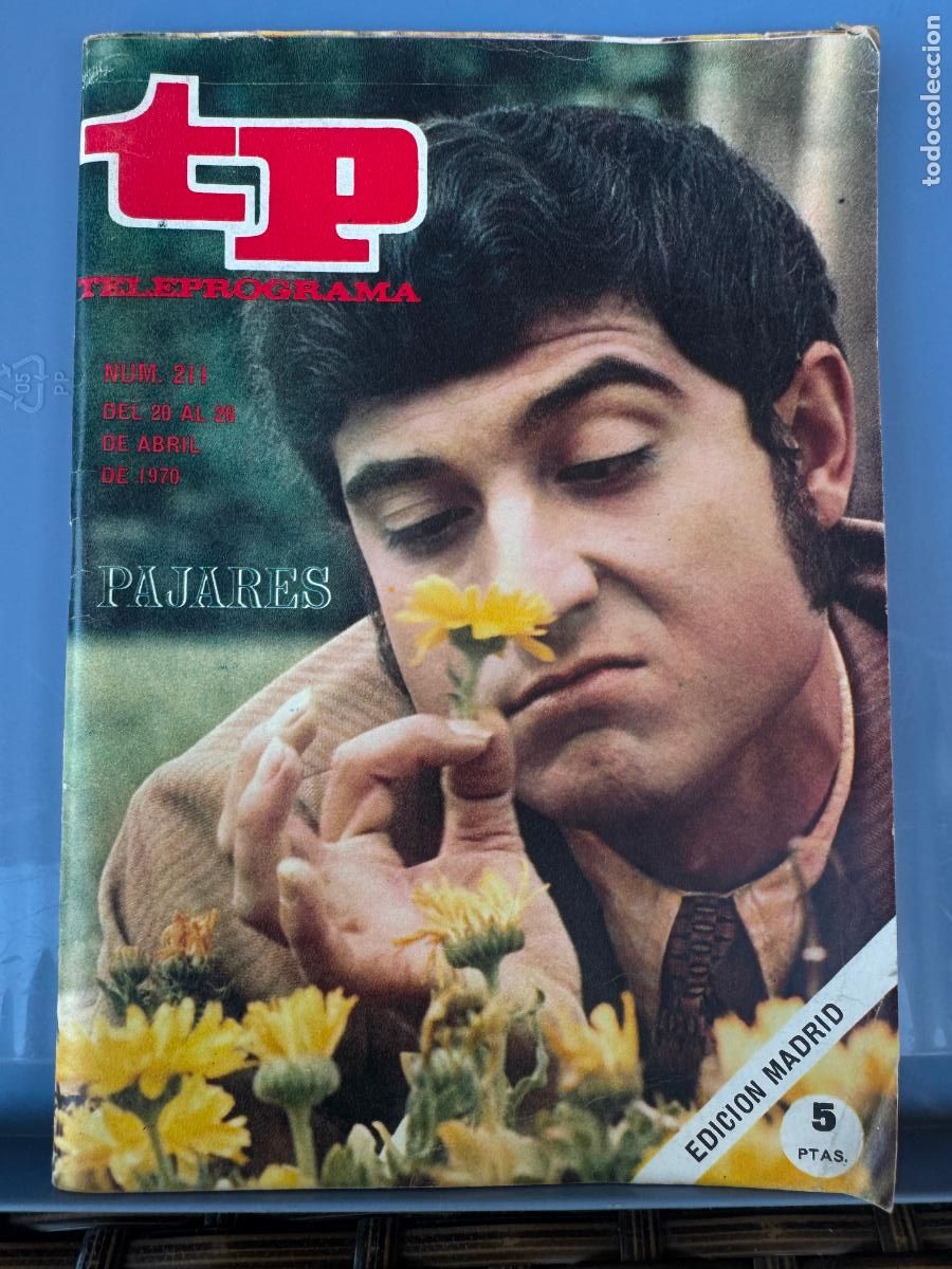 Coleccionismo de revista Teleprograma: TELEPROGRAMA TP 211 ABRIL DE 1970 PAJARES - Foto 1