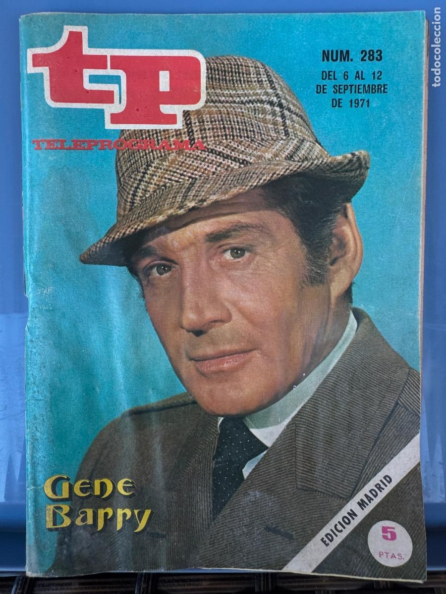 Coleccionismo de revista Teleprograma: TELEPROGRAMA TP 283 SEPTIEMBRE DE 1971 G&Eacute;NEROS BARRY - Foto 1