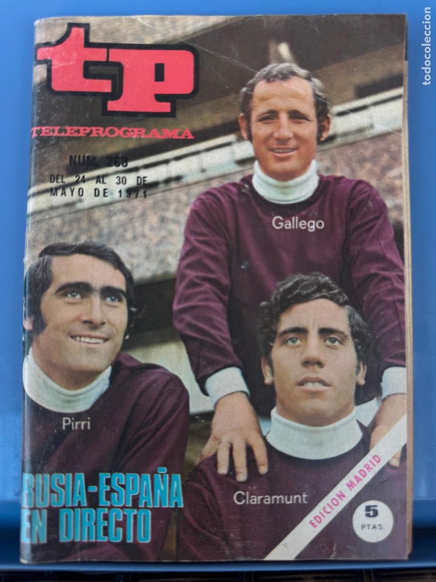 Coleccionismo de revista Teleprograma: TELEPROGRAMA TP 268 MAYO DE 1971 Pirri y Gallego - Foto 1