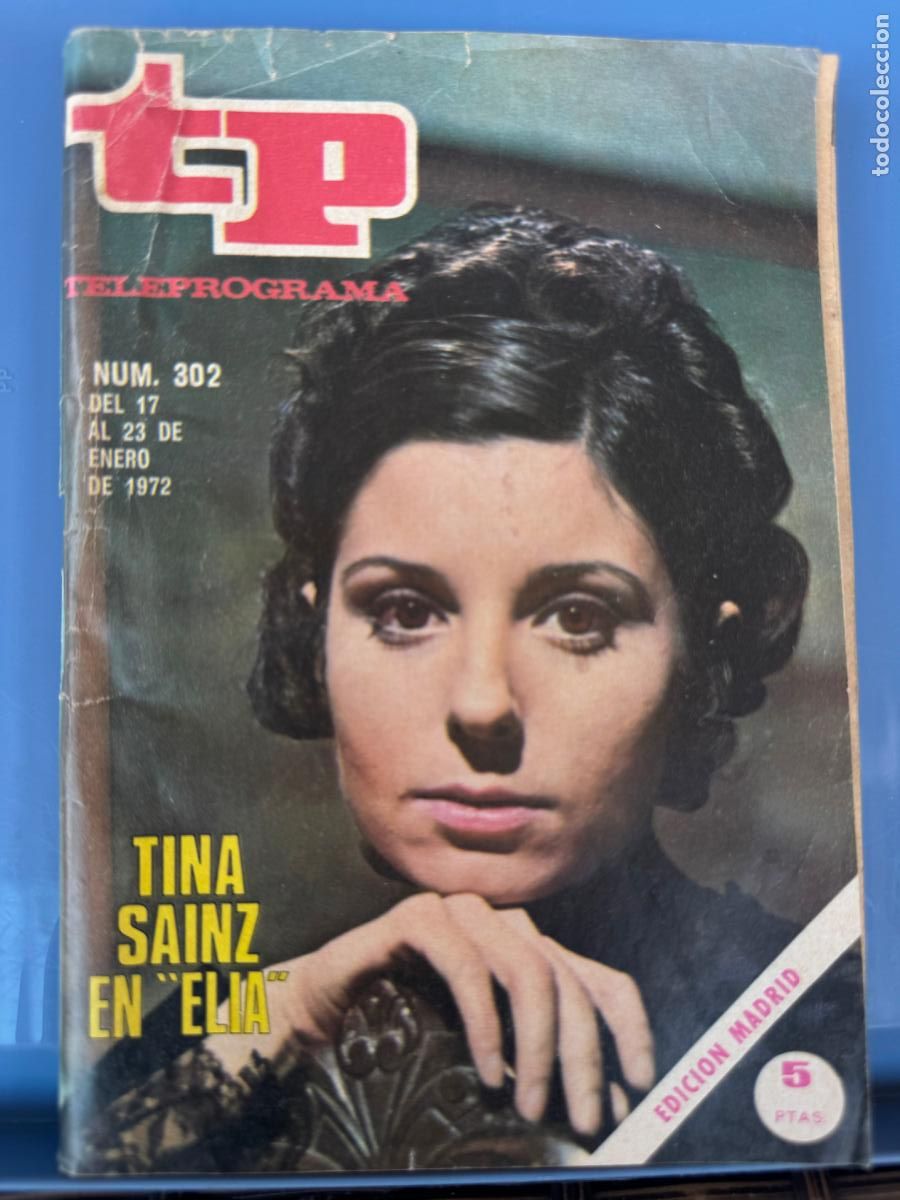 Coleccionismo de revista Teleprograma: TELEPROGRAMA TP 302 ENERO DE 1972 TINA SAINZ - Foto 1