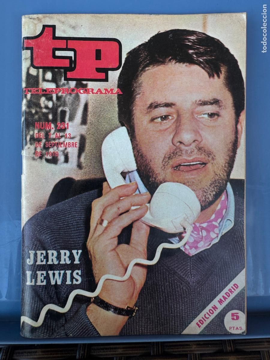 Coleccionismo de revista Teleprograma: TELEPROGRAMA TP 231 SEPTIEMBRE DE 1970 JERRY LEWIS - Foto 1