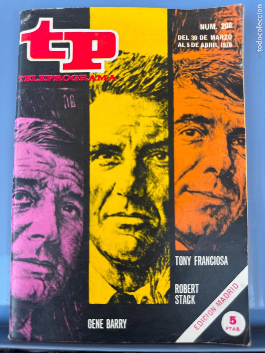 Coleccionismo de revista Teleprograma: TELEPROGRAMA TP 208 MARZO DE 1970 - Foto 1