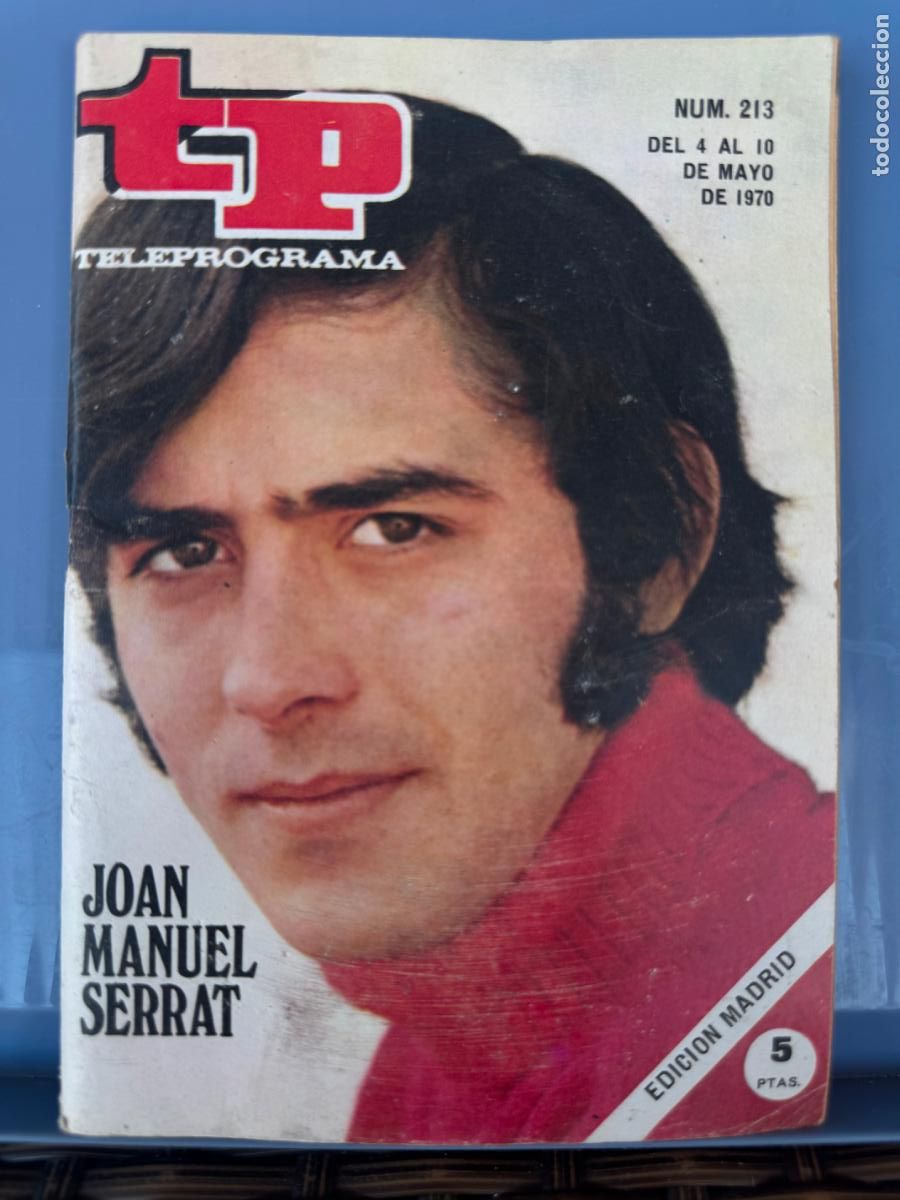 Coleccionismo de revista Teleprograma: TELEPROGRAMA TP 213 MAYO DE 1970 SERRAT - Foto 1
