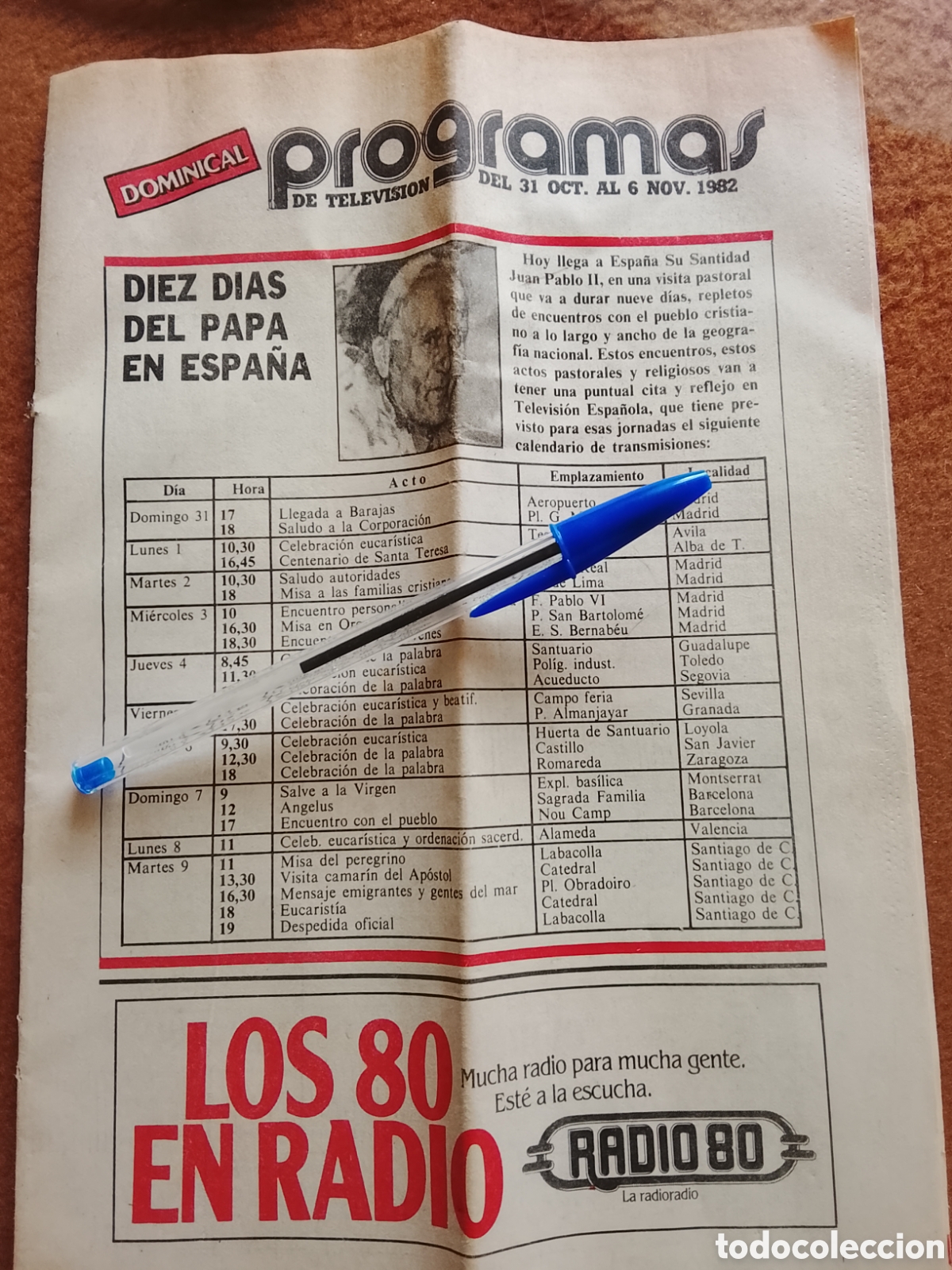 Coleccionismo de revista Teleprograma: 1982.Revista programa dominical de TV. - Foto 1