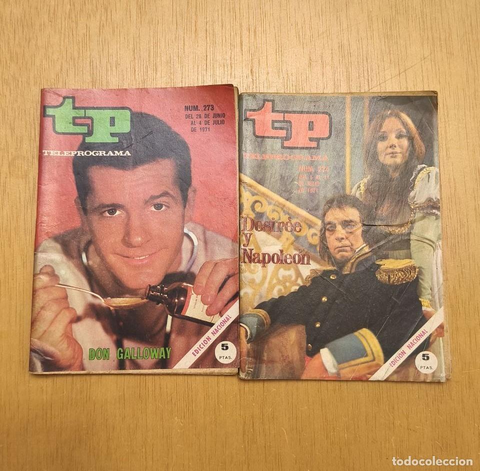 Coleccionismo de revista Teleprograma: 2 Revistas TP (Teleprograma), del a&ntilde;o 1971 - Foto 1