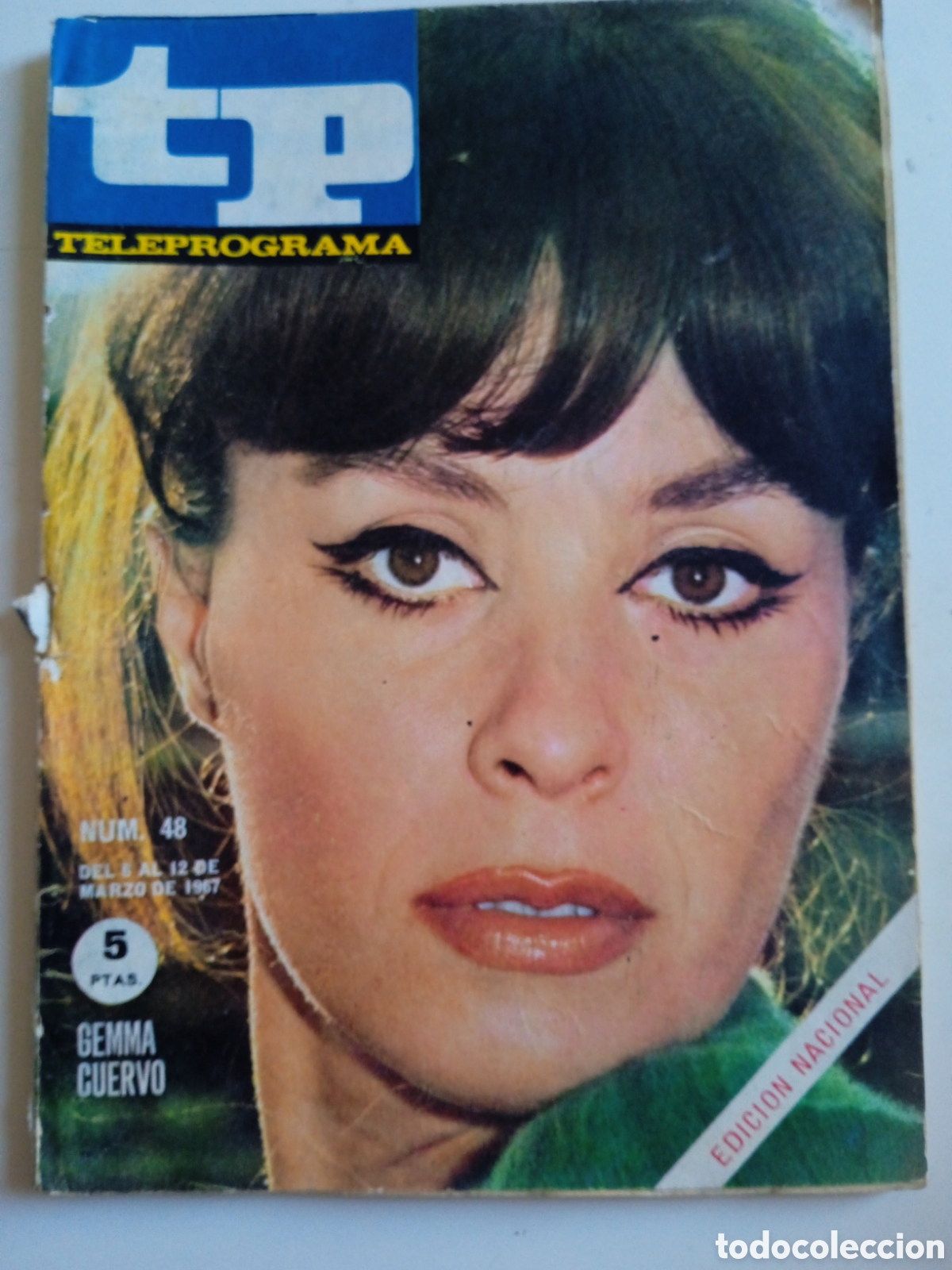 Coleccionismo de revista Teleprograma: TP Teleprograma n&deg; 48 marzo 1967 Gemma Cuervo - Foto 1