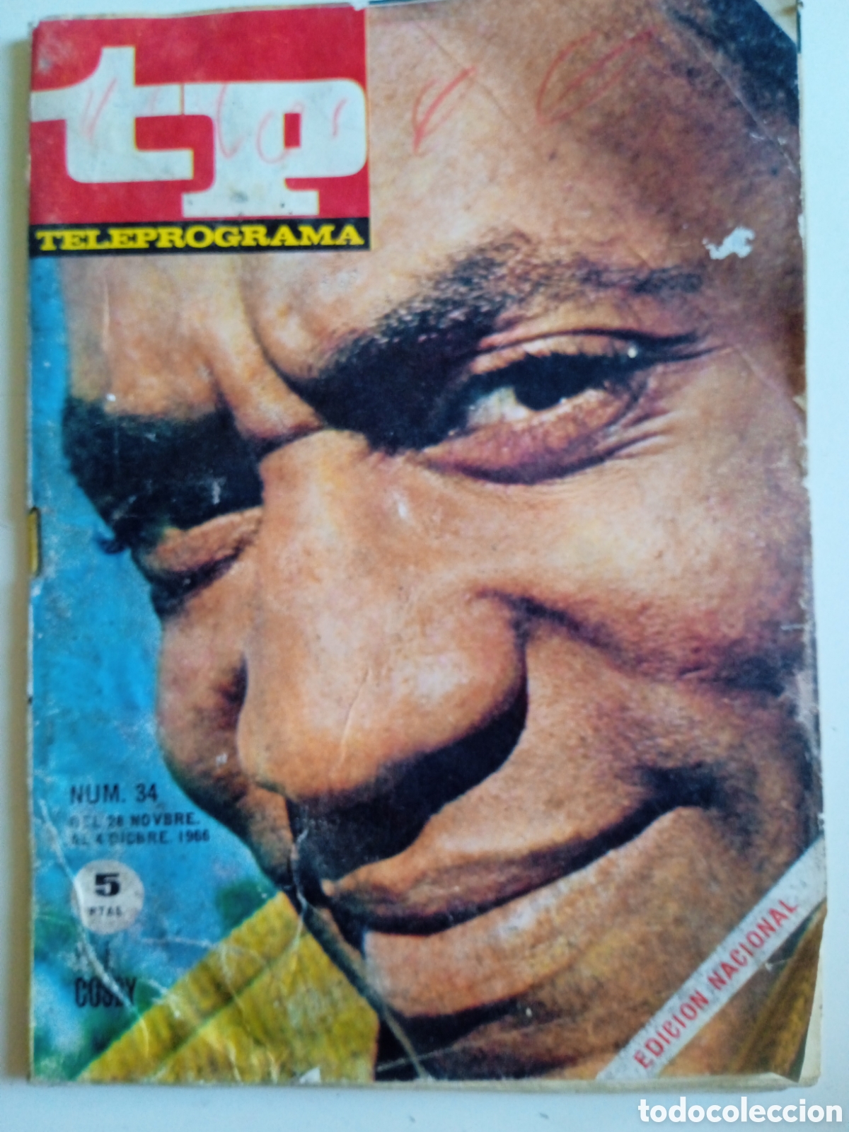 Coleccionismo de revista Teleprograma: TP Teleprograma n&deg;34 diciembre 1966 Bill Cosby - Foto 1