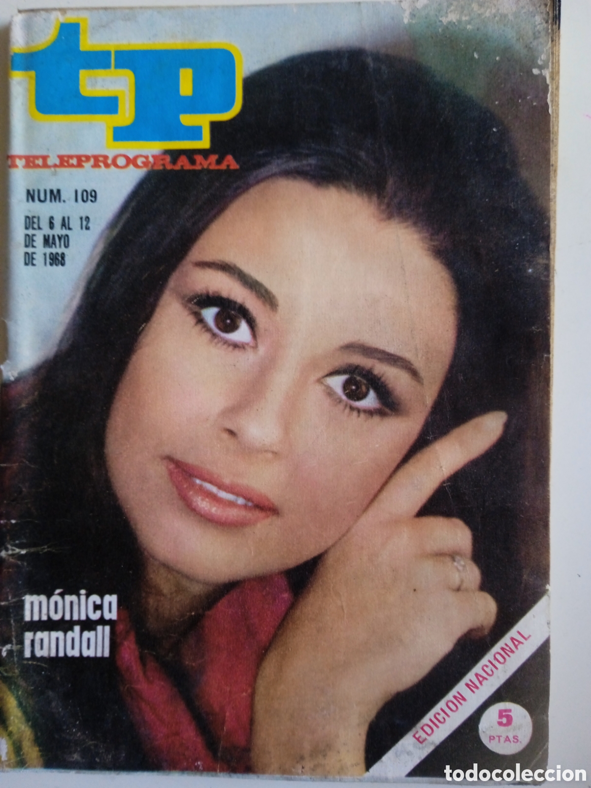 Coleccionismo de revista Teleprograma: TP Teleprograma n&deg;109 M&oacute;nica Randall - Foto 1