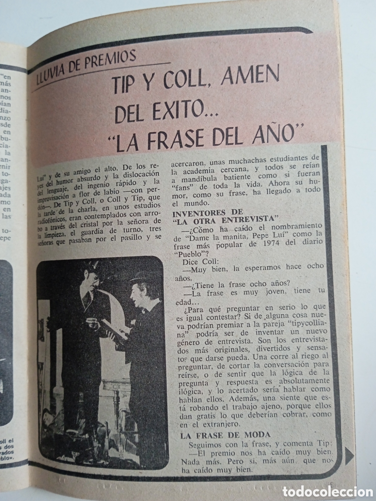 Coleccionismo de revista Teleprograma: TP Teleprograma n&deg;454 Diciembre 1974 Tip y Coll - Foto 3