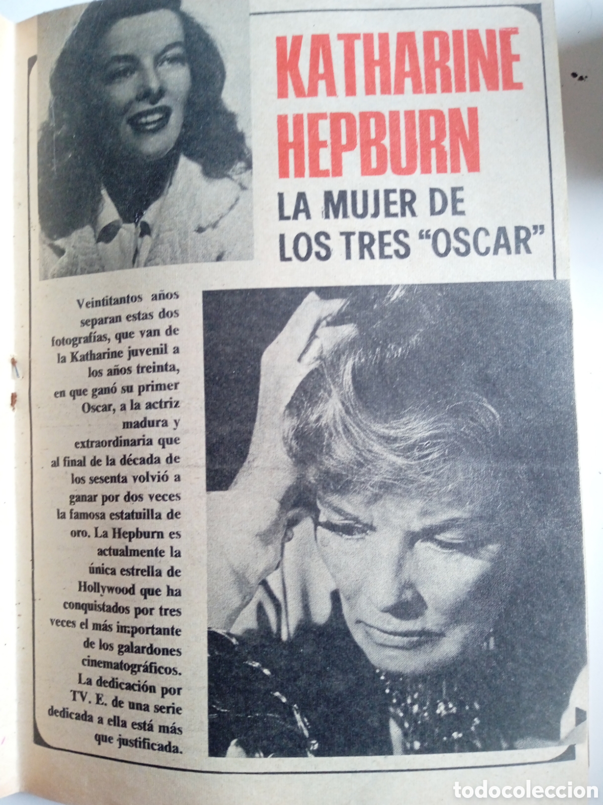 Coleccionismo de revista Teleprograma: TP Teleprograma n&deg;291 Katharine Hepburn - Foto 2