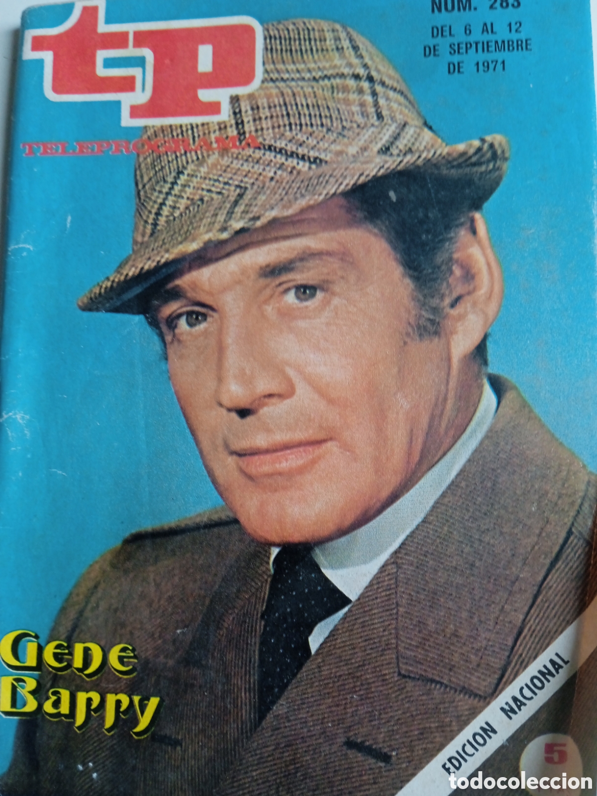Coleccionismo de revista Teleprograma: TP Teleprograma n&deg;283 Gene Barry - Foto 1