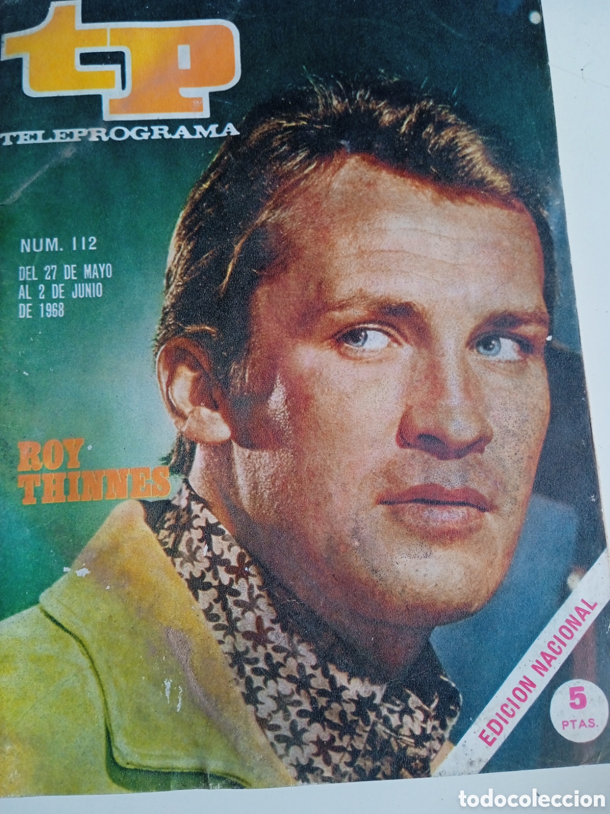 Coleccionismo de revista Teleprograma: TP Teleprograma n&deg;112 junio 1968 Roy Thinnes Los Invasores - Foto 1