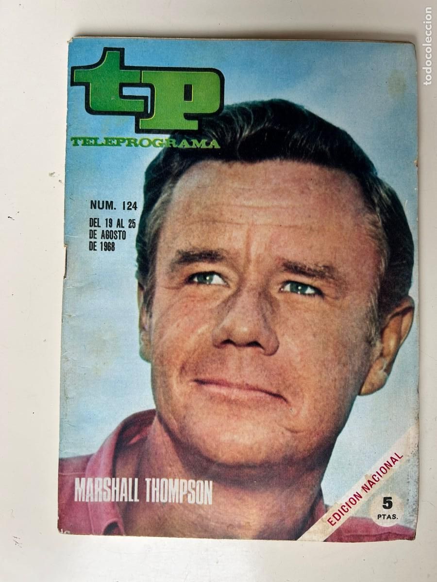 Coleccionismo de revista Teleprograma: TP Teleprograma 124 agosto 1968 Marshall Thompson - Foto 1