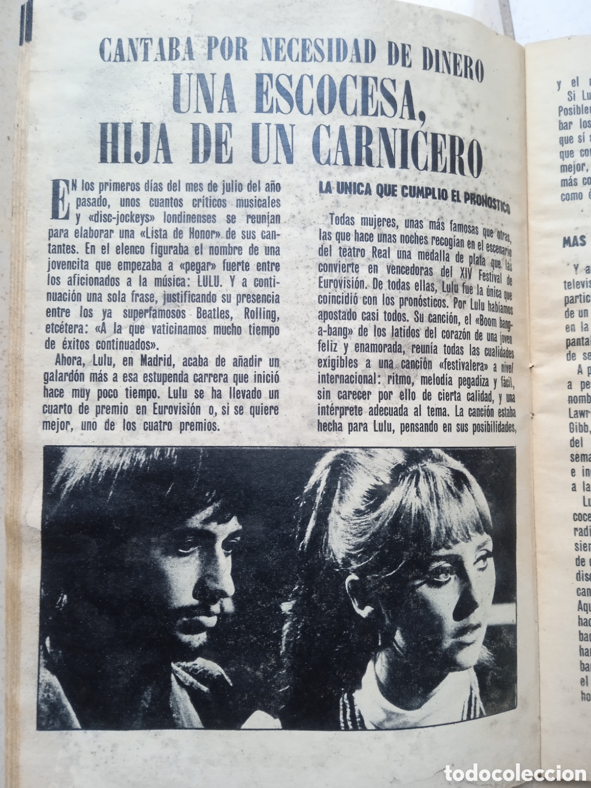 Coleccionismo de revista Teleprograma: TP Teleprograma n&deg;158 abril 1969 Lul&uacute; - Foto 3