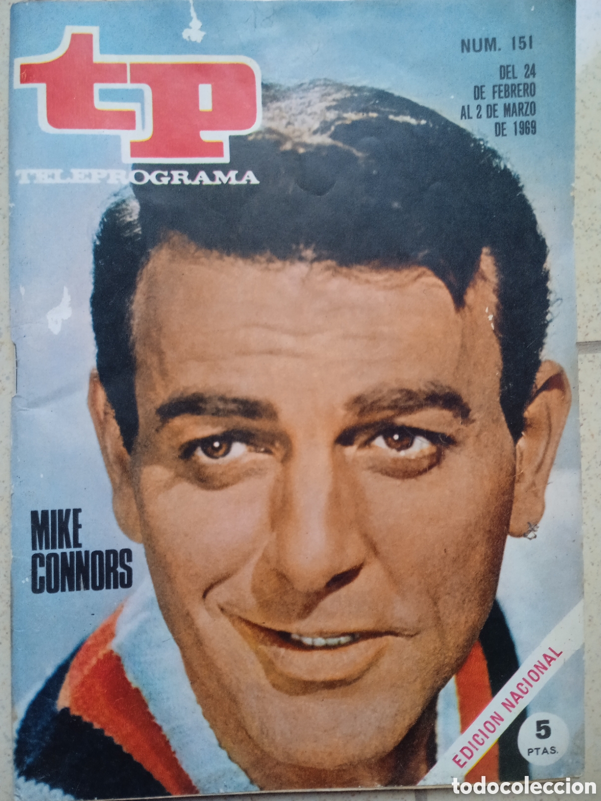 Coleccionismo de revista Teleprograma: TP Teleprograma n&deg;151 Marzo 1969 Mike Connors - Foto 1